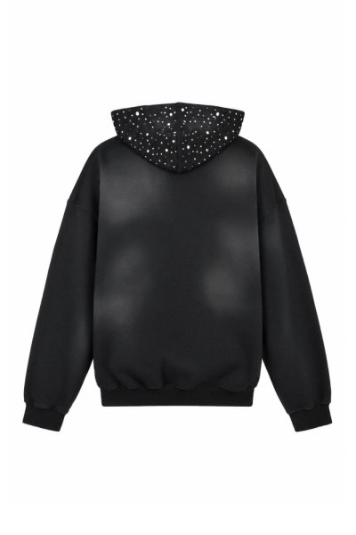 画像2: BREATH (PEARL STUDS ZIP HOODIE) BLACK
