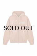 BREATH (PEARL STUDS ZIP HOODIE) BROWN