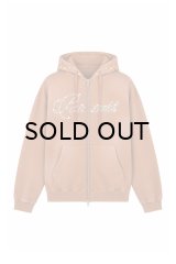 BREATH (PEARL STUDS ZIP HOODIE) BROWN