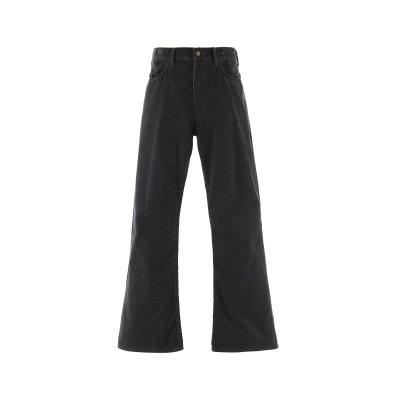 画像1: SAINT Mxxxxxx (CORDUROY FLARE PANTS_FLARE) BLACK
