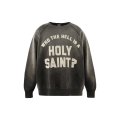 SAINT Mxxxxxx (RAGLAN CREW NECK SWEAT_HOLY SAINT) BLACK