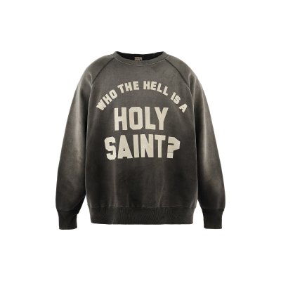 画像1: SAINT Mxxxxxx (RAGLAN CREW NECK SWEAT_HOLY SAINT) BLACK
