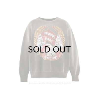 画像1: SAINT Mxxxxxx (TRS_CREW NECK SWEAT_LIPS&TOHGUE) BLACK