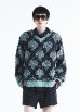 画像2: DAIRIKU ("ODD HOTEL'S CARPET" V-NECK PULLOVER KNIT) PURPLE (2)