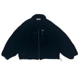 DAIRIKU ("BIG SLEEVE" ZIP UP FLEECE JACKET) BLACK