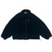 画像1: DAIRIKU ("BIG SLEEVE" ZIP UP FLEECE JACKET) BLACK (1)
