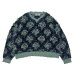 画像1: DAIRIKU ("ODD HOTEL'S CARPET" V-NECK PULLOVER KNIT) PURPLE (1)