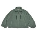 DAIRIKU ("BIG SLEEVE" ZIP UP FLEECE JACKET) MINT GREEN