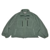 DAIRIKU ("BIG SLEEVE" ZIP UP FLEECE JACKET) MINT GREEN
