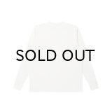 BLACK EYE PATCH (RIB EMBROIDERED THERMAL L/S TEE) OFF WHITE