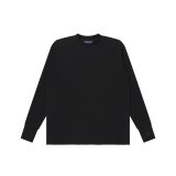 BLACK EYE PATCH (RIB EMBROIDERED THERMAL L/S TEE) BLACK