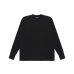 画像1: BLACK EYE PATCH (RIB EMBROIDERED THERMAL L/S TEE) BLACK (1)