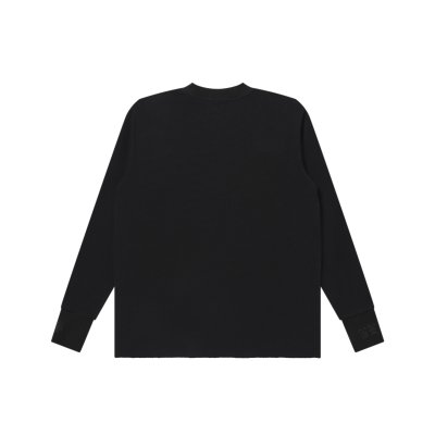 画像2: BLACK EYE PATCH (RIB EMBROIDERED THERMAL L/S TEE) BLACK