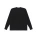 画像2: BLACK EYE PATCH (RIB EMBROIDERED THERMAL L/S TEE) BLACK (2)