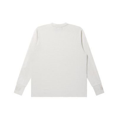 画像2: BLACK EYE PATCH (RIB EMBROIDERED THERMAL L/S TEE) OFF WHITE