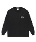 WACKO MARIA (WASHED HEAVY WEIGHT CREW NECK LONG SLEEVE T-SHIRT TYPE-3) BLACK