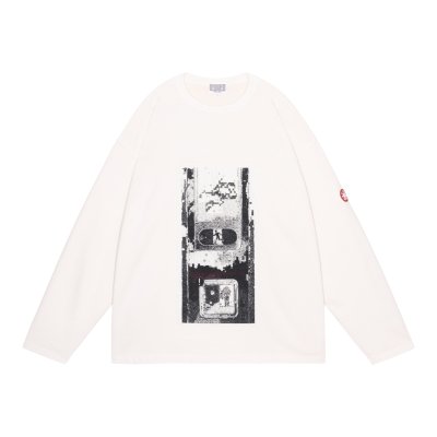 画像1: C.E (WASHED AS hydroDW LONG SLEEVE) WHITE