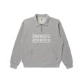 BLACK EYE PATCH (BARBED WIRE LOGO KOBE TERRY HALF ZIP SWEAT) H.GRAY