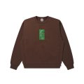 BLACK EYE PATCH (HWC LABEL CREW SWEAT) BROWN
