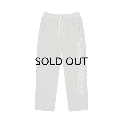 画像1: BLACK EYE PATCH (BARBED WIRE LOGO KOBE TERRY SWEAT PANTS) H.GRAY