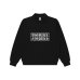 画像1: BLACK EYE PATCH (BARBED WIRE LOGO KOBE TERRY HALF ZIP SWEAT) BLACK (1)