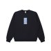 画像1: BLACK EYE PATCH (HWC LABEL CREW SWEAT) NAVY (1)