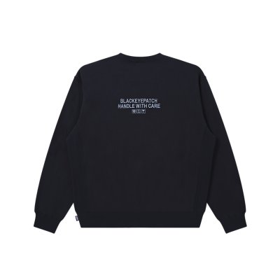 画像2: BLACK EYE PATCH (HWC LABEL CREW SWEAT) NAVY