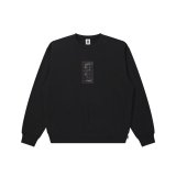 BLACK EYE PATCH (HWC LABEL CREW SWEAT) BLACK