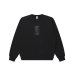 画像1: BLACK EYE PATCH (HWC LABEL CREW SWEAT) BLACK (1)