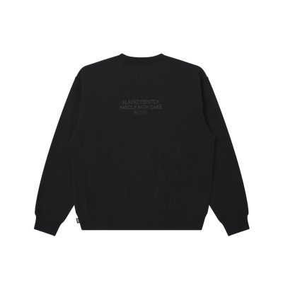 画像2: BLACK EYE PATCH (HWC LABEL CREW SWEAT) BLACK