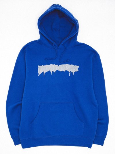 画像1: FUCKING AWESOME (REFLECTIVE DRIP LOGO HOODIE) ROYAL
