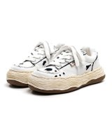 Maison MIHARA YASUHIRO ("OLIVER" RIPPING CANVAS LOW-TOP SNEAKERS) WHITE