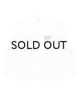 WACKO MARIA (WASHED HEAVY WEIGHT CREW NECK LONG SLEEVE T-SHIRT TYPE-2) WHITE