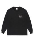 WACKO MARIA (WASHED HEAVY WEIGHT CREW NECK LONG SLEEVE T-SHIRT TYPE-2) BLACK