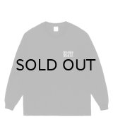 WACKO MARIA (WASHED HEAVY WEIGHT CREW NECK LONG SLEEVE T-SHIRT TYPE-2) BLACK
