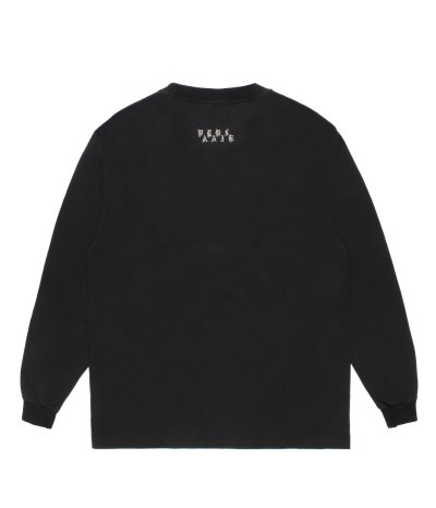 画像2: WACKO MARIA (WASHED HEAVY WEIGHT CREW NECK LONG SLEEVE T-SHIRT TYPE-2) BLACK