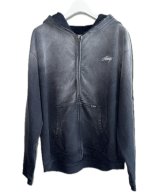 KAMIYA ("GREATNESS ACT-COOL" Embroidered Zip-up Hoodie) BLACK