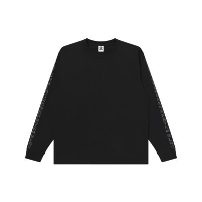 画像1: BLACK EYE PATCH (KANJI TAPED HEAVYWEIGHT L/S TEE) BLACK