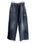 画像1: KAMIYA (Embroidered Wide Sweat Pants) BLACK (1)