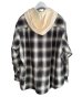 画像2: KAMIYA (OG Check Sun-Faded Hooded Shirt) BLACK (2)