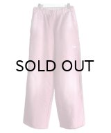 KAMIYA (Embroidered Wide Sweat Pants) WINE