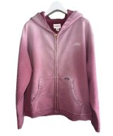 KAMIYA ("GREATNESS ACT-COOL" Embroidered Zip-up Hoodie) WINE