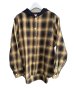 画像1: KAMIYA (OG Check Sun-Faded Hooded Shirt) YELLOW (1)