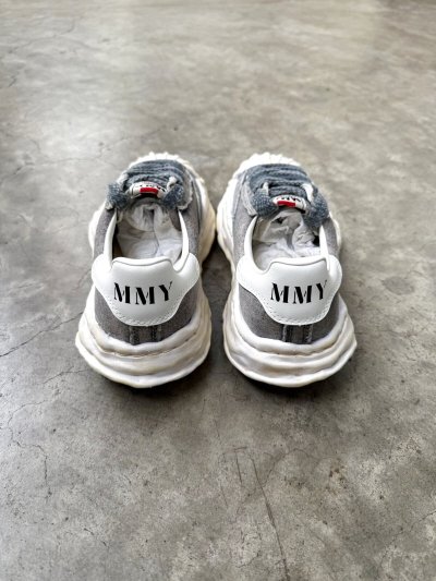 画像3: Maison MIHARA YASUHIRO ("BLAKEY" BLEACHED CANVAS LOW-TOP SNEAKER) GRAY