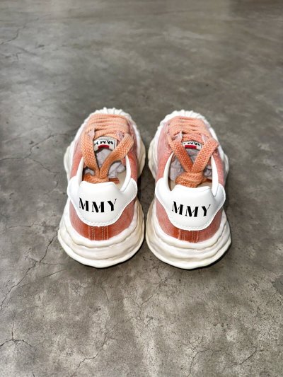 画像3: Maison MIHARA YASUHIRO ("BLAKEY" BLEACHED CANVAS LOW-TOP SNEAKER) ORANGE