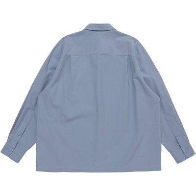 画像2: LQQK STUDIO (SOFT TYPEWRITER SNAP BUTTON SHIRT) BLUE