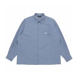 LQQK STUDIO (SOFT TYPEWRITER SNAP BUTTON SHIRT) BLUE