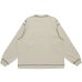 画像2: LQQK STUDIO (GRAPHIC STITCH CREWNECK) LIGHT GREY (2)