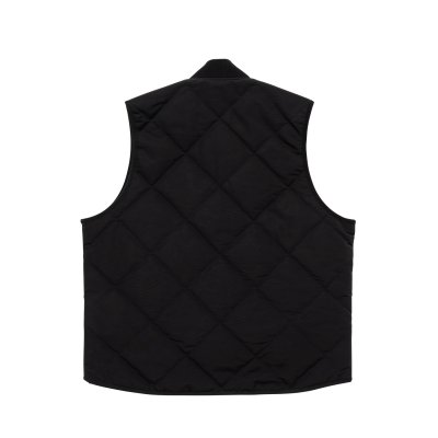 画像2: LQQK STUDIO (CORDURA NYLON QUILTED ZIP VEST) BLACK