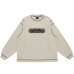 画像1: LQQK STUDIO (GRAPHIC STITCH CREWNECK) LIGHT GREY (1)